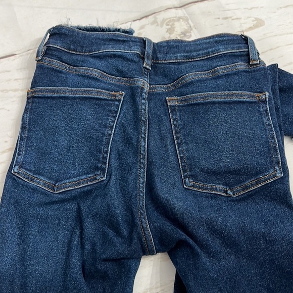 We The Free Jeans 28 High Waist Stretchy Dark Blue - Picture 5 of 8